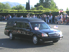 Photo of Ronald Reagan funeral procession
Newbury Park, CA  6-11-2004